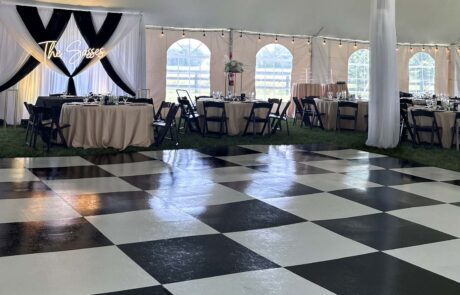 black-white-checkered-dance-floor